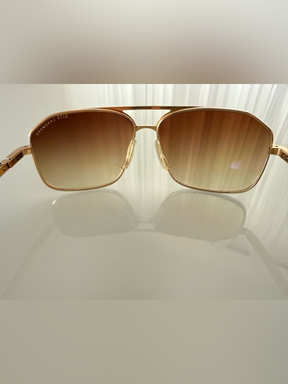Dita Landmark Titanium DRX2022 Unisex Aviator Sunglasses- OG Case- Made in Japan - Picture 8 of 16